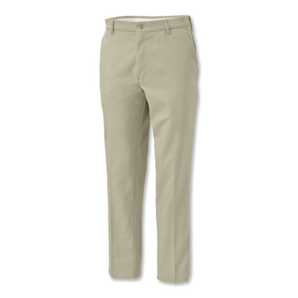 πHP π Men's Aramark Flat Front Pants Tan 40 x 32 - Picture 3 of 5